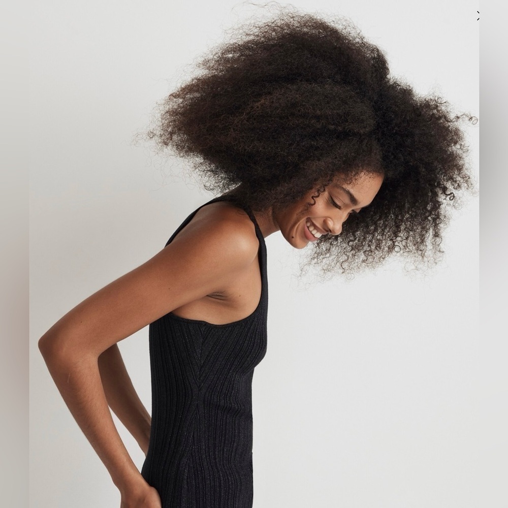 Madewell Signature Shimmer Knit Cutaway Sweater Tank - Picture 7 of 10